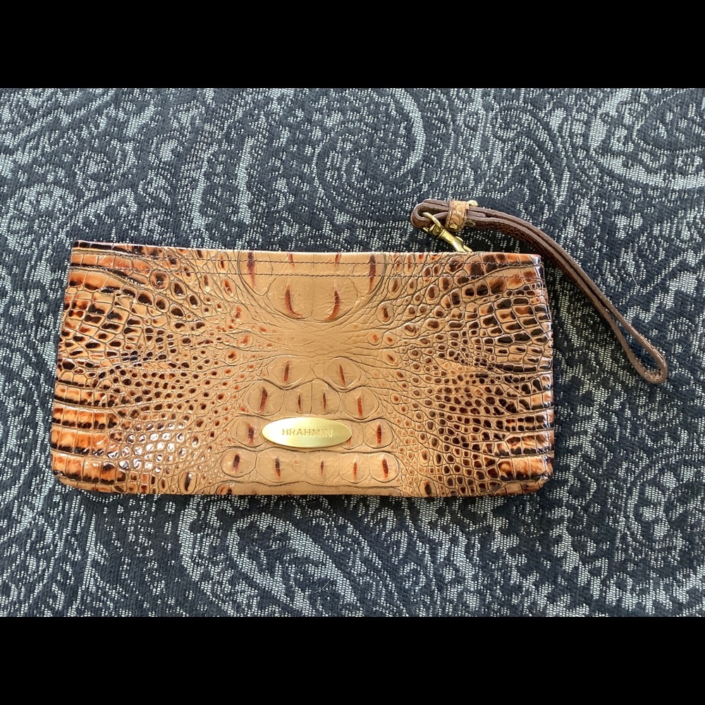 Brahmin clutch-wristlet
